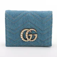GUCCI グッチ 二つ折り財布 GGマーモント パイソン マルチカラー