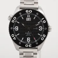 エドックス クラスワン SS QZ 黒文字盤