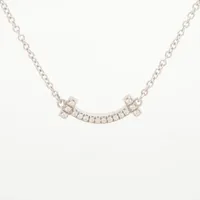 ティファニー Tスマイル ミニ ダイヤ 750(WG)