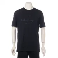 フェラガモ コットン Tシャツ ブラック Ａランク
