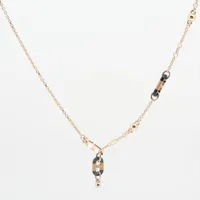 エルメス シュル メール GP×バッファローホーン ネックレス ゴールド Ａランク