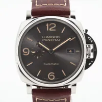 パネライ ルミノール ドゥエ PAM00943 SS×革 AT グレー文字盤