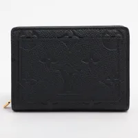 ヴィトン モノグラムアンプラント ポルトフォイユクレア M80151 コンパクトウォレット ノワール Ａランク