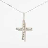 ハリーウィンストン トラフィックバイハリーウィンストン クロス ダイヤ Pt950×Pt850