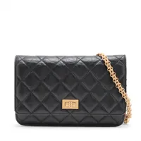 シャネル 2.55 ヴィンテージカーフ ブラック ゴールド金具 ＡＢランク
