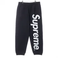 シュプリーム コットン スウェットパンツ 24AW ブラック ＡＢランク
