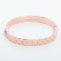 ヴィトン カフナノグラム M00254 GP バングル LE1128 ピンクゴールド ＡＢランク