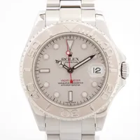 ロレックス ヨットマスター 168622 SS×PT AT シルバー文字盤 ＡＢランク