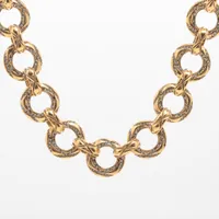 シャネル GP×ラインストーン ネックレス 23 ゴールド ＡＢランク