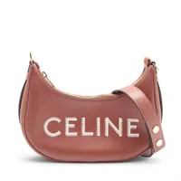 セリーヌ ロゴ アヴァ レザー 2WAYショルダーバッグ ブラウン