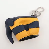 【美品】 LOEWE ロエベ マウス チャーム コインケース レザー ピンク ロエベ マウスモチーフ レザー コインケース ピンク Aランクの