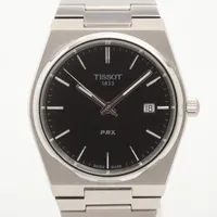 ティソ PRX T137410A SS QZ 黒文字盤 Ａランク