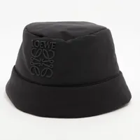 ロエベ アナグラム ポリエステル バケットハット ブラック ＡＢランク