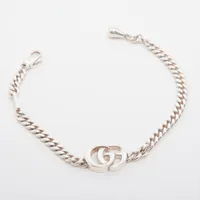 GUCCI シルバー ブレスレットウォッチ Authentic GUCCI Bracelet Silver SV925 # 19 Accessories Men