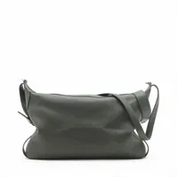 セリーヌ ラージ ストラップ ロミー レザー 2WAYショルダーバッグ カーキ ＡＢランク