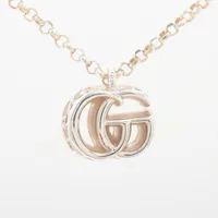 グッチ アラベスク ダブルG 925 ネックレス シルバー ＡＢランク