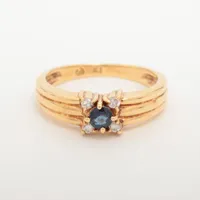 ヴァンドーム青山 サファイア ダイヤ 金性不明