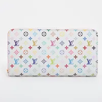 ヴィトン LV × TM ジッピーウォレット M13922 ラウンドジップウォレット ピンク Ａランク