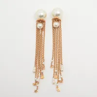 Dior Tribales フェイクパール ピアス【ランク：AB】 ディオール Dior Tribales ディオール トライバル ピアス(両耳用