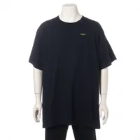 オフホワイト コットン Tシャツ ブラック ＡＢランク