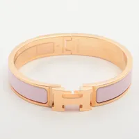 エルメス クリックHファン GP バングル FI0251 ピンク×ピンクゴールド Ａランク