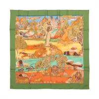 エルメス カレ90 Nuba Mountain ヌバ マウンテン シルク