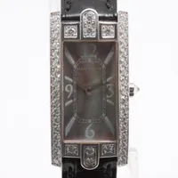 ハリーウィンストン WG×革 QZ シェル文字盤