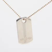 ティファニー メイカーズ IDタグペンダント 925 ネックレス シルバー ＡＢランク