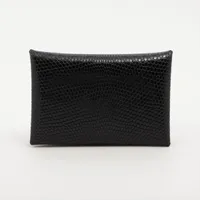 エルメス カルヴィ リザード ブラック シルバー金具 Ａランク