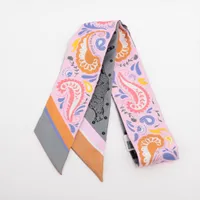 エルメス ツイリー GUEPARDS BANDANA チーター バンダナ シルク スカーフ ピンク Ａランク