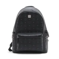 MCM ヴィセトス レザー バックパック/リュック ブラック ＡＢランク
