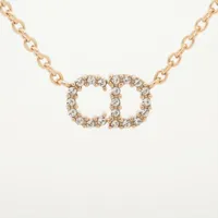 ディオール CLAIR D LUNE クレール ドゥ リュンヌ GP ネックレス ゴールド Ａランク