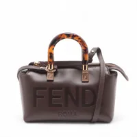 フェンディ バイザウェイミニ レザー 2WAYハンドバッグ ブラウン ＡＢランク