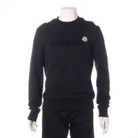 モンクレール コットン ロングTシャツ 23年 ブラック ＡＢランク