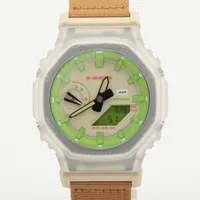 カシオ Gショック GA-2100HUF SS×樹脂 ソーラー グリーン文字盤