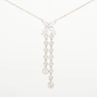 ティファニー ビクトリア ダブルドロップ ダイヤ Pt950