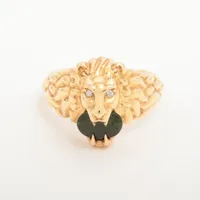 グッチ ライオンヘッド ダイヤ 750(YG) ＡＢランク