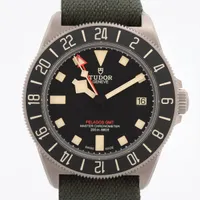 チュードル ぺラゴス FXD GMT 2542G247NU TI×ナイロン AT 黒文字盤 ＡＢランク
