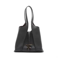 トッズ Tタイムレス レザー トートバッグ ブラック