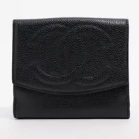 シャネル ココマーク キャビアスキン ブラック ゴールド金具 ＡＢランク
