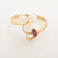 タサキ パール ルビー K18(YG)