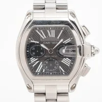 カルティエ ロードスター W62020X6 SS AT 黒文字盤