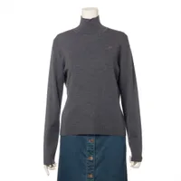 エルメス カシミヤ ハイネックニット 20AW グレー Ａランク