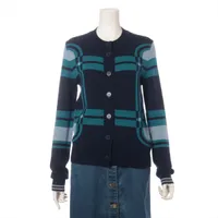 エルメス カシミヤ カーディガン 23AW ネイビー ＡＢランク