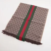GUCCI シェリーライン　ウール　マフラー 楽天市場】GUCCI グッチ シェリーライン マフラー タグなし