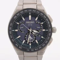 セイコー アストロン 8X53-0AV0-2 TI ソーラー 青文字盤