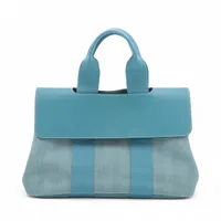 エルメス バルパライソPM トワルシェブロン ブルージーン シルバー金具 ＡＢランク