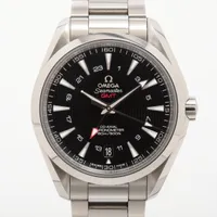 オメガ シーマスター アクアテラ コーアクシャル GMT 231.10.43.22.01.001 SS AT 黒文字盤