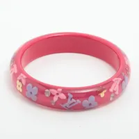 ヴィトン ブラスレアンクルージョン レジン バングル GA0150 ホットピンク