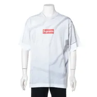シュプリーム×MM6メゾンマルジェラ コットン Tシャツ 24SS ホワイト Ａランク